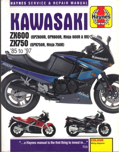 Manuale kawasaki gpz600 - kawasaki,